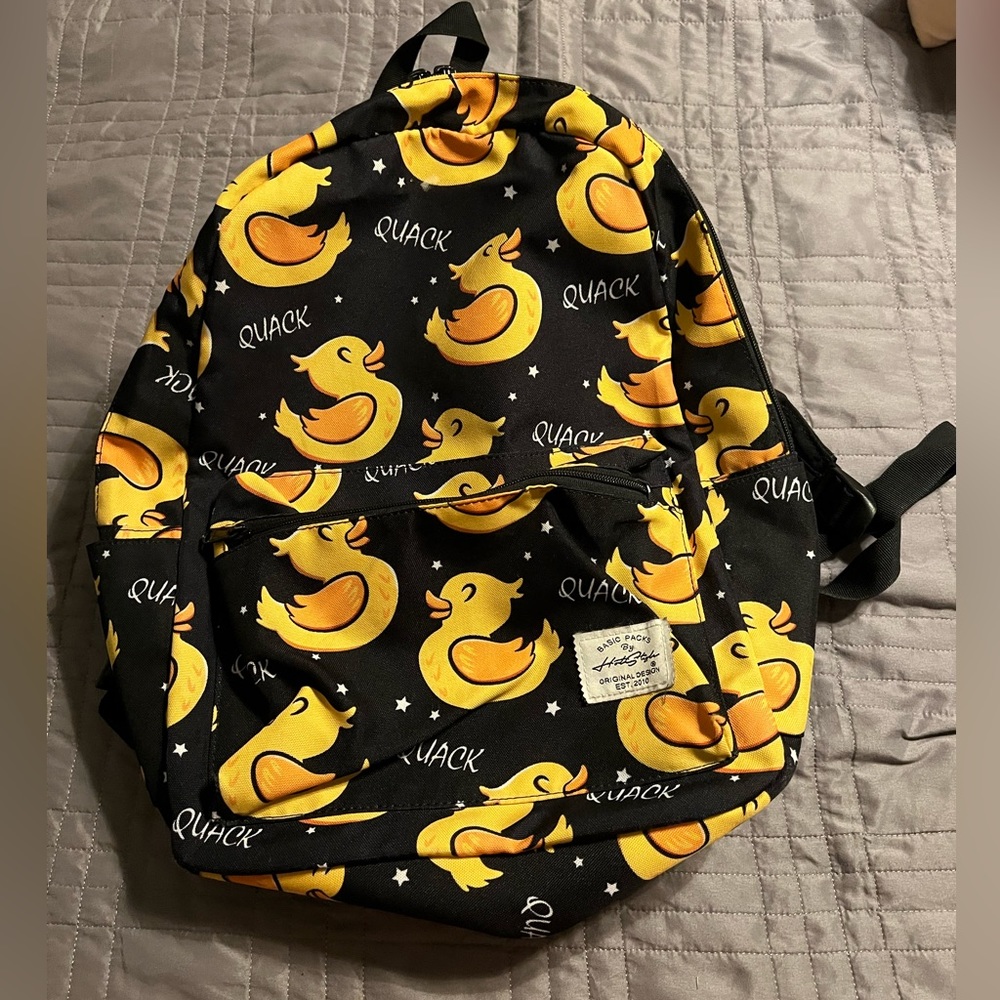 EUC, Duck Backpack With Protected Laptop Pocket and Pencil Pouch